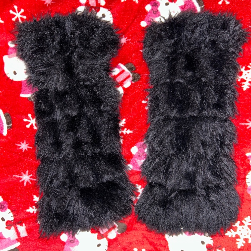 Black cat costume with ears and leg warmers